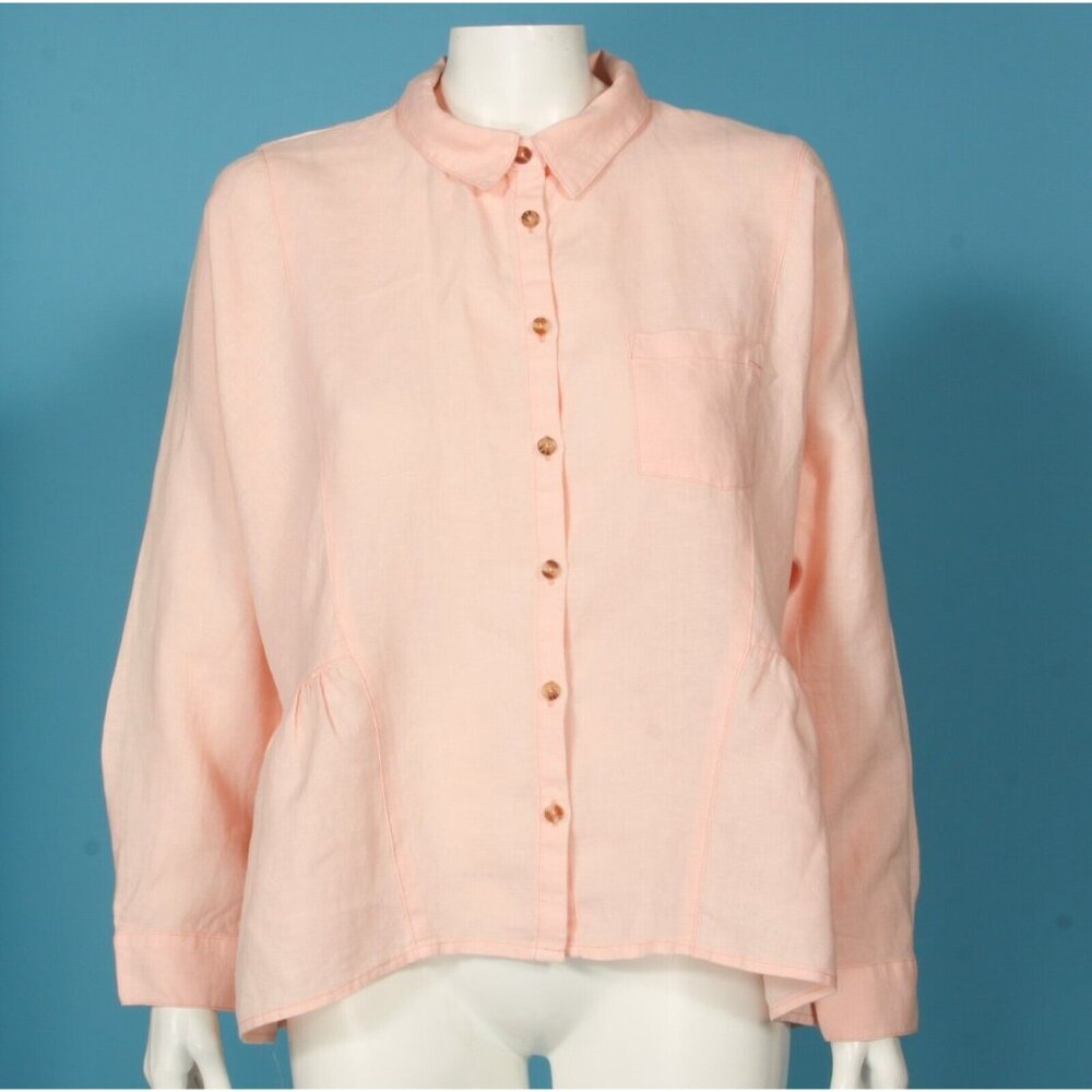 HOLDING HORSES Pink Button Down Shirt